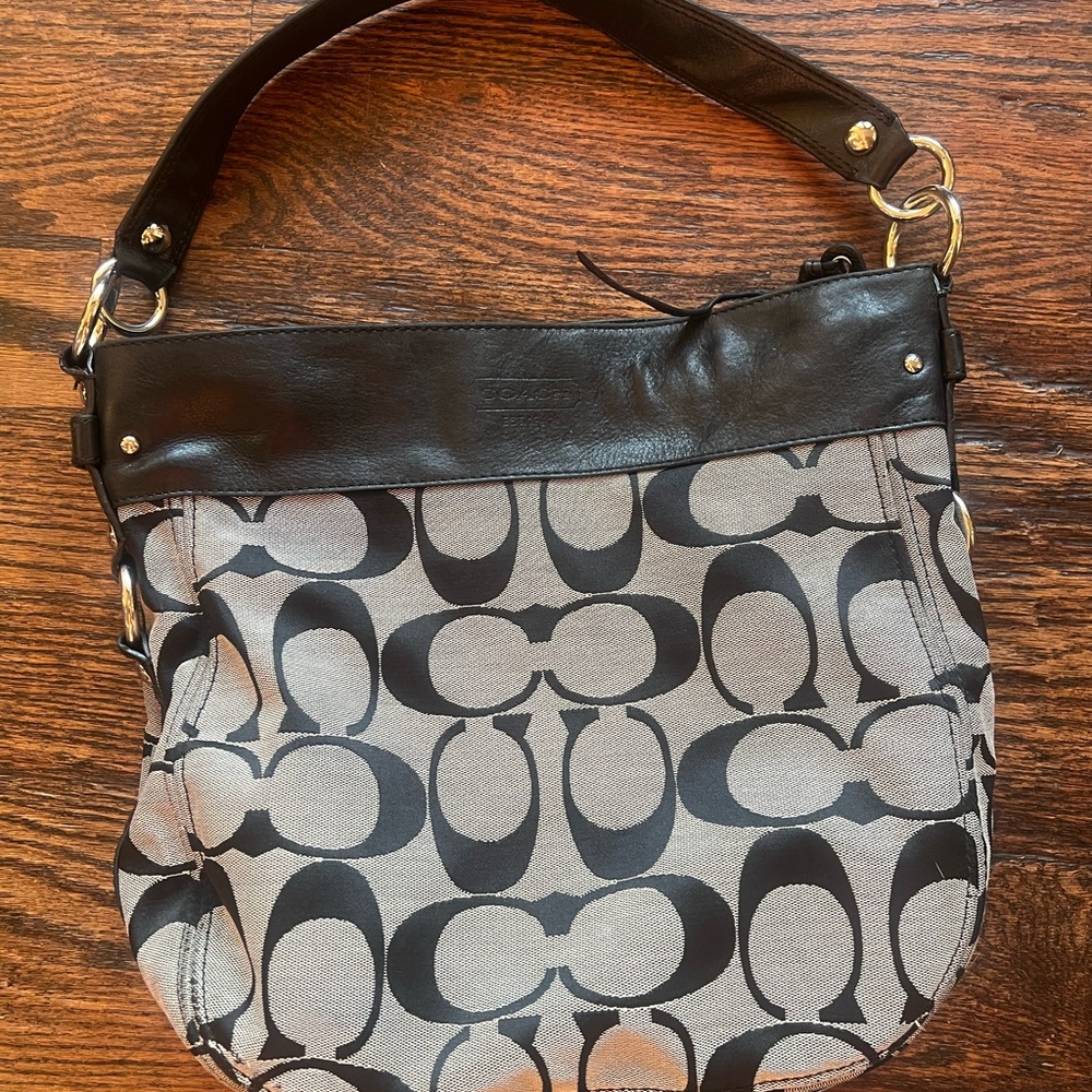 Coach Black and Grey purse